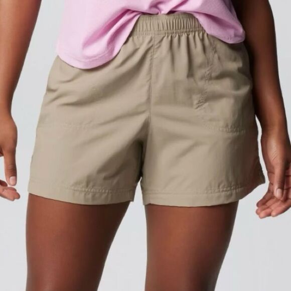 COLUMBIA Sandy River Shorts 5” High Rise Quick Dry Tusk Tan Size XL - Picture 1 of 9